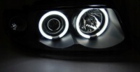Фонари audi a4 b5 95-98r белый кольца led ccfl черный Доставка, фото thumb