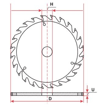 Нож Widia для дерева 200x20-16 T60