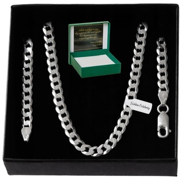 SREBRNY ŁAŃCUSZEK PANCERKA 60cm/5mm pr925 + GRATIS