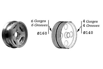 фото thumb №1, Колесо ременное вала sasic 55182506 80001145 pl8449 dp