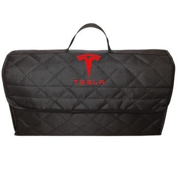 Torba do bagażnika auta Organizer na kosmetyki samochodowe LOGO Marka TESLA