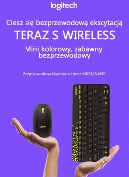 Беспроводная клавиатура и мышь Logitech MK240 Nano