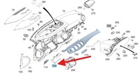 фото thumb №1, Молдинг приборная панель mercedes w213 a2136802004