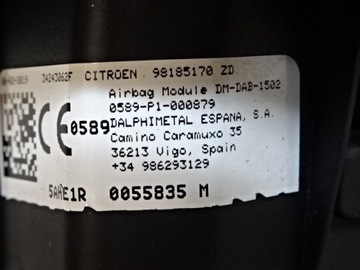 фото thumb №8, Citroen berlingo iv подушка водія air bag 98185170zd