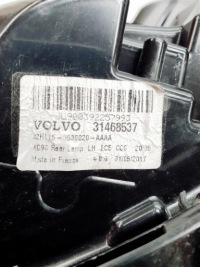 Фара задняя левая led volvo xc90 2016- оригинальный номер 31655915 с Разборки, фото thumb