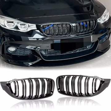 фото thumb №14, Решітки радіатора решітка радіатора бампера чорний блиск do bmw f32 f33 f36 2013-2018 ala m4