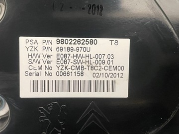 фото thumb №6, Peugeot 3008 i 2009-2016 спідометр  манометр w милях lcd 9677785180