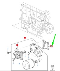 фото thumb №7, Прокладка радіатора оливи ford transit connect mk1 xs4q-6a728-ad 1212742