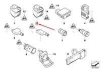 фото thumb №8, Bmw 3 e46 переключатель регулировки зеркал внутренних 61318373732
