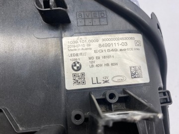 фото thumb №9, Bmw 5 g30 g31 лампа ліва led 8499111