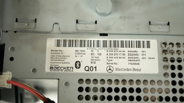 фото thumb №6, Радіо cd навігація зчитувач mercedes c клас w204 a2048701789 a2048700094