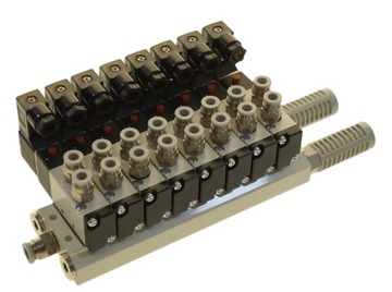 Wyspa 8 zaworowa AIRTAC Seria 100 5/2 - 1/8 - 12 V - 24V - 230 V