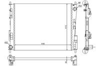 фото thumb №1, Nissens радиатор двигателя renault twingo ii 1.2 03