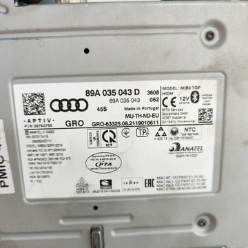 фото thumb №6, Audi q4 sportback e-tron 2022 панель / радиопроигрыватель cd/dvd/gps