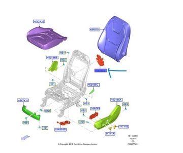 фото thumb №11, Модуль вентилятора спинка сиденье ford edge mk2 2016-