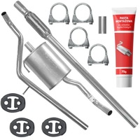 фото thumb №1, Набір гасник + труба fiat panda ii 2 1.2 44 kw 2003-2012 хетчбек