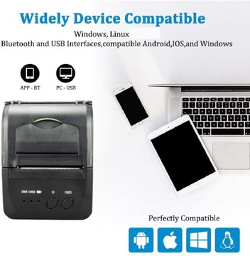 Портативный термофискальный принтер Netum NT-1809DD Bluetooth
