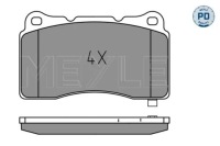 Гальмівні колодки гальмівні tesla p. model s x 12- 0252332516/pd meyle Доставка, фото thumb