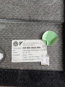 VW PASSAT B6 PODŁOGA BAGAŻNIKA 3C9863463G