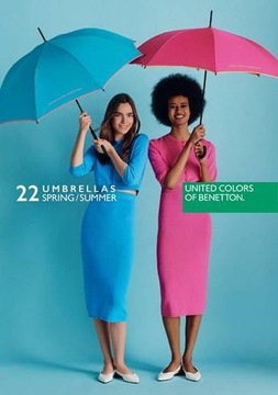 Зонтик Benetton Long Hexagon красочные узоры