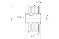 Генератор - зчеплення односторонній valeo 588042 Оригінал, фото thumb