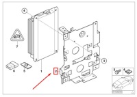 Bmw x5 e53 кронштейн усилителя 65128383513 8383513 оригинальный с Разборки, фото thumb