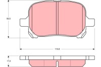 фото thumb №4, Trw gdb3152 набор тормозных колодок тормозных, тормоза дисковые