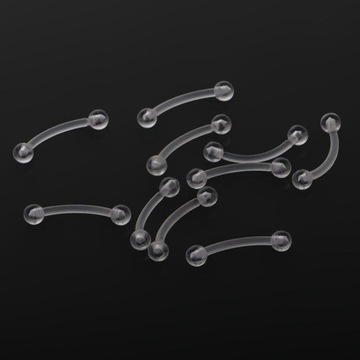 Kolczyki do brwi Pierścionki Body Piercing Biżuteria 8 szt