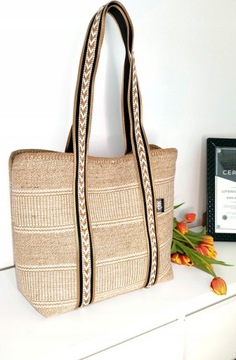 СУМКА SUMMER BEACH SHOPPER CITY, СОЛОМА БОХО