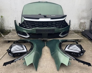 фото thumb №5, Перед комплектный капот бампер лампа pas радиатор крыло sportage v h2 ex