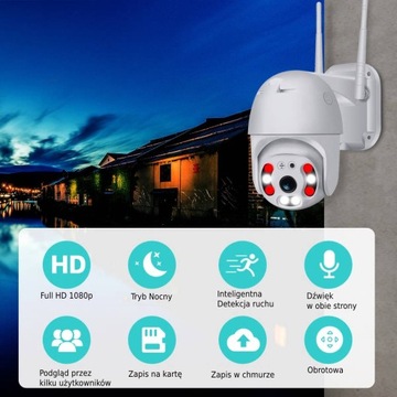 Obrotowa kamera zewnętrzna IP WIFI ZOOM 4X FULL HD