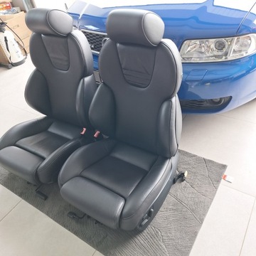 фото thumb №14, Сидіння recaro audi rs4 b5 s4 a4 шкіра szwajcaria jak нове комплектні