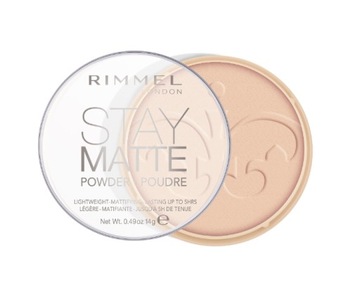 Прессованная матирующая пудра для лица Stay Matte 003 Peach Glow Rimmel 14 г