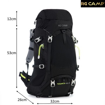 Рюкзак RG Camp Trekking 50л для горного путешественника, большой, с рамой