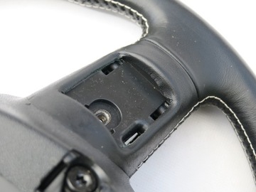 фото thumb №15, Кермо шкіра чорна білий szwy audi a8 s8 d3