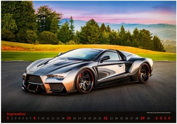 Календарь спортивных автомобилей 2024 Sport Car Fury