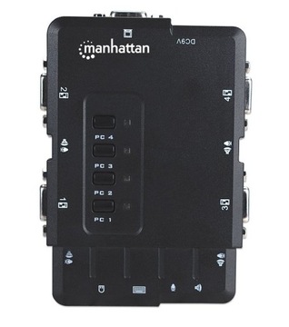 KVM-переключатель VGA/USB 4x1 С АУДИОКОМПАКТОМ
