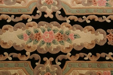 Ковер Aubusson шерстяной 69х305 черный (коврик)