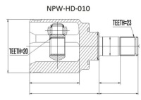 фото thumb №2, Шарнир внутренний задняя honda cr-v ii crv iii 01-