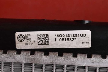 фото thumb №9, Радіаторів води 5q0121251gd skoda octavia 3 iii 1.4 tsi 150 km 13-17