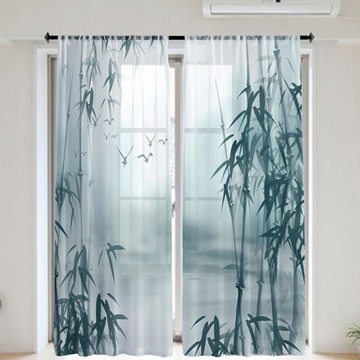 Штора на окно Bamboo Digital узор 132х241см