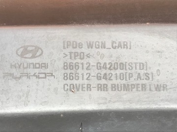 фото thumb №10, Hyundai i30 iii накладка спойлер бампера зад 86612-g4200