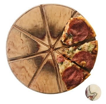 TACA drewniana deska OBROTOWA do PIZZY DUŻA XXL 45