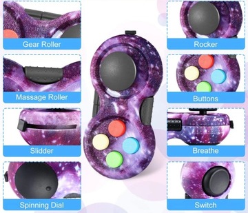 Fidget Pad Ретро Классический контроллер Fidget Ручной игровой контроллер Fidget