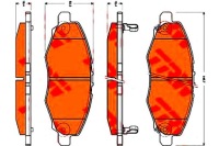 фото thumb №2, Гальмівні колодки гальмівні toyota перед hi-lux trw