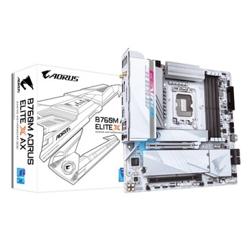 Материнская плата Gigabyte B760M AORUS ELITE X AX Intel B760 Express LGA 1700 миль