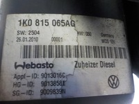 фото thumb №8, Volkswagen touran i обігрівач стояночний webasto 1k0815065ag