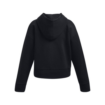 Under Armour Sweatshirt Ua Rival Fleece Crop Hoodie 1379517 Черный Свободный крой