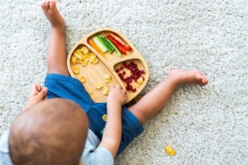 ECO RASCALS Miseczka BAMBUSOWA z przyssawką Talerz