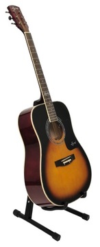 STATYW GITAROWY / STOJAK NA GITARĘ METALOWY + STRUNY DO GITARY KLASYCZNEJ +